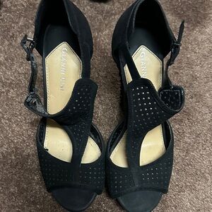 Gianni Bini Black Perforated Heels